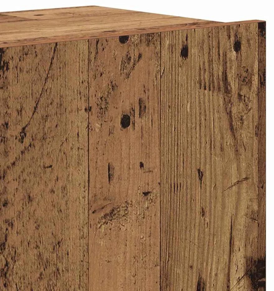 TV szekrény garnitúra 6 pcs Régi fa 100 x 30 x 30 cm faszínű