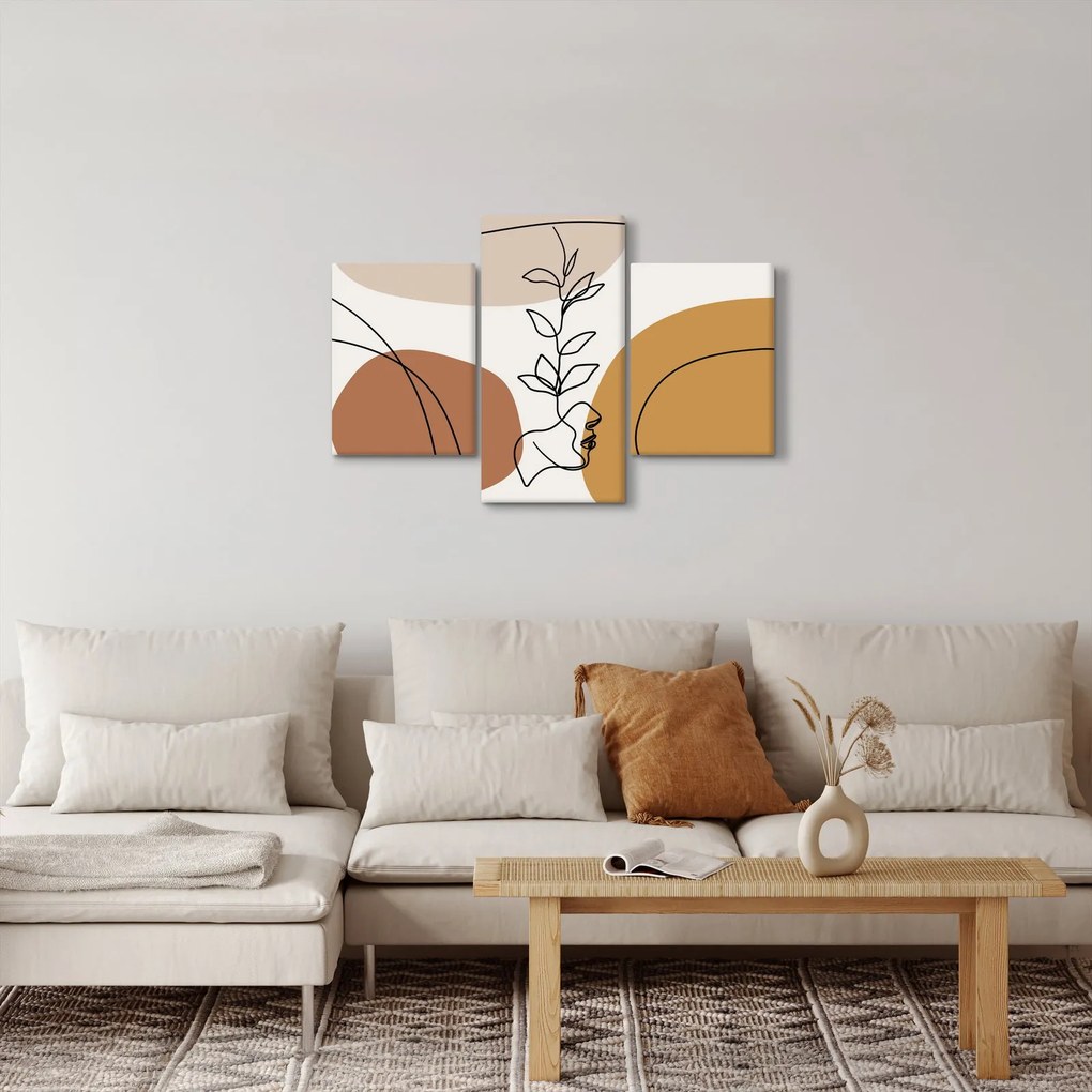Kép - Boho formák (90x60 cm)