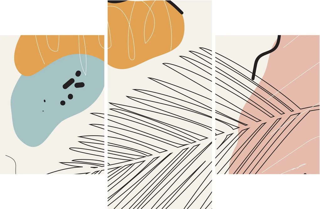 Kép - Levél illusztráció (90x60 cm)