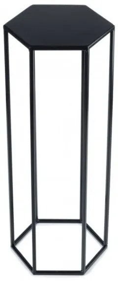 Virágállvány 70x24 cm fekete színben