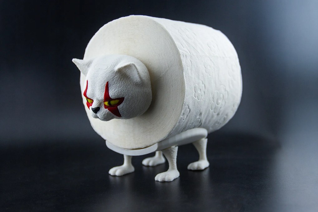 Penny WC-papír tartó állvány – Macska It Bohóc Ajándék Wc dekoráció