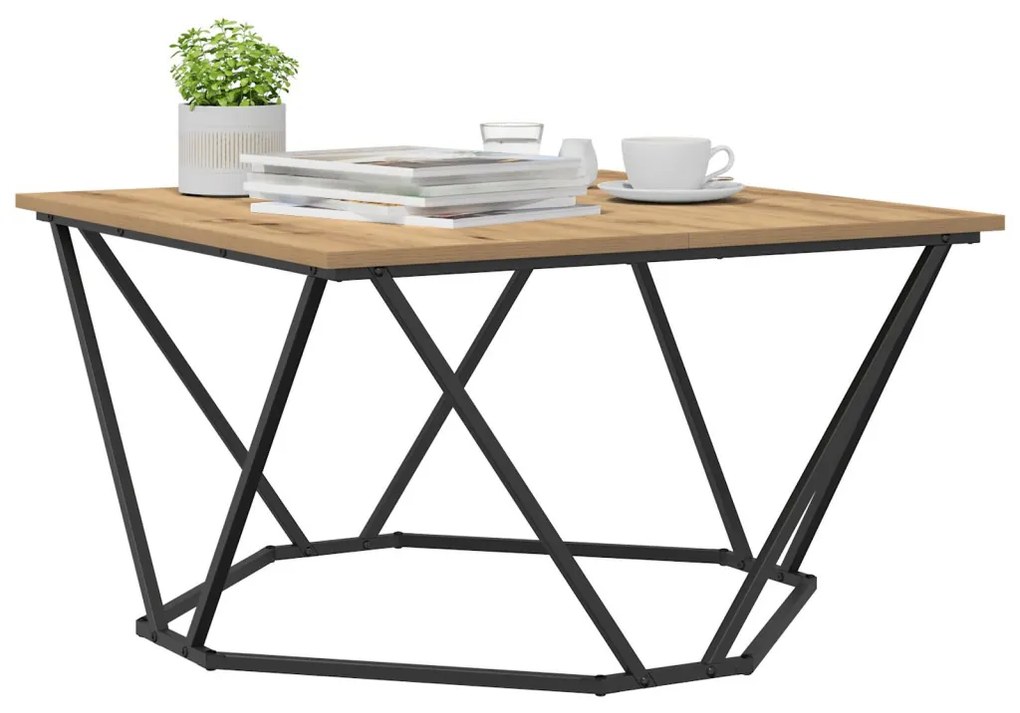 Dohányzóasztal Mesteri tölgy 80x80x45 cm Mérnöki fa