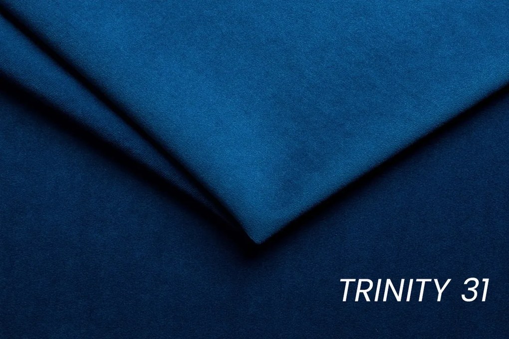 Laksaro balos ágyazható sarokkanapé - Trinity 31 kék bársony