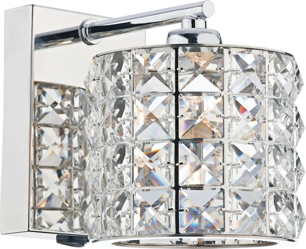 DAR LIGHTING AGN0750 AGNETA Kristály Fali Lámpa Csiszolt króm G9 IP20