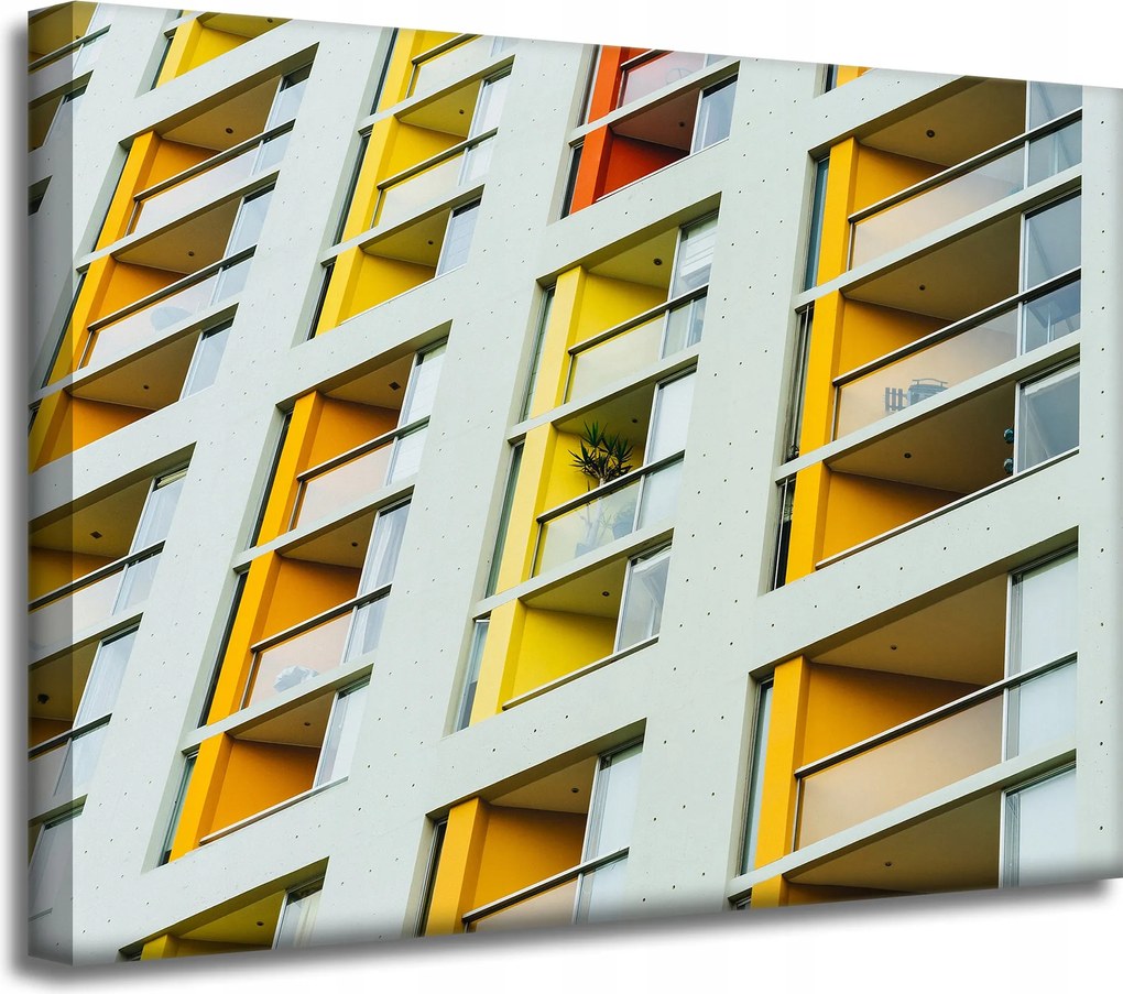 Vászonkép Blokk Lakás Épület Városépítészet 40x30