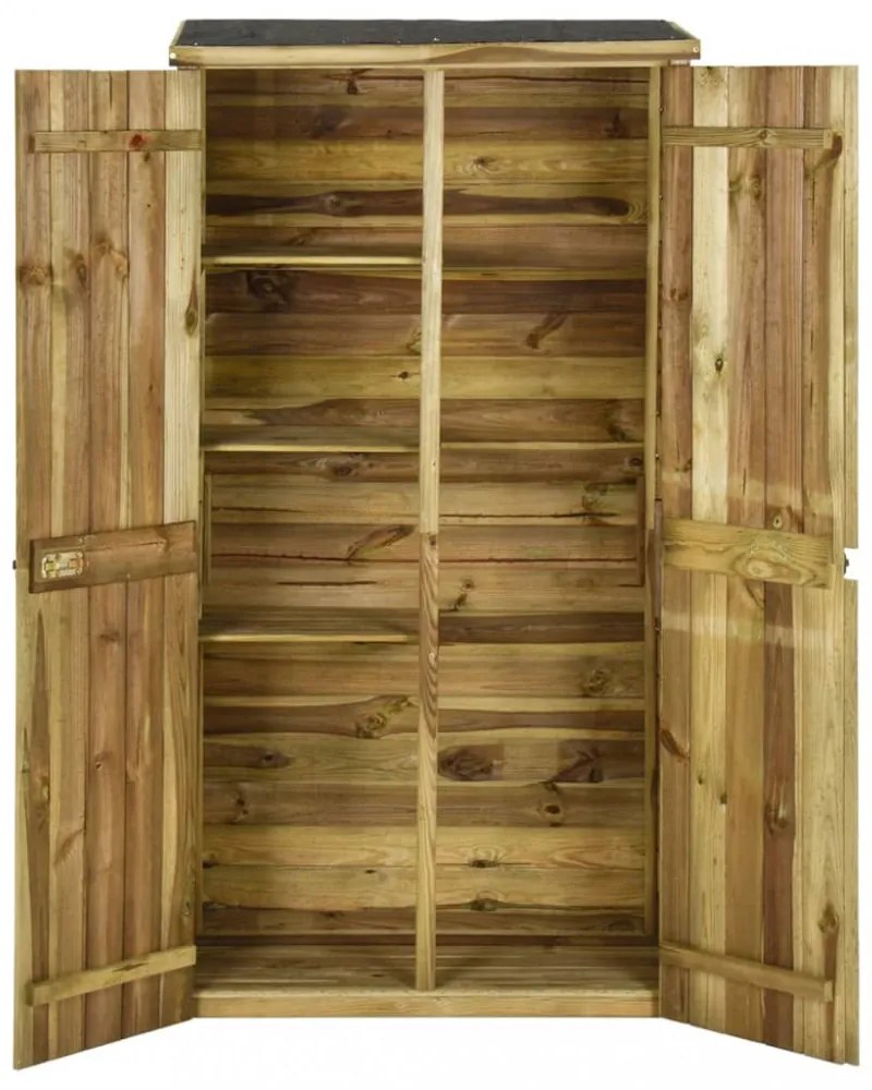 fenyőfa kerti szerszámtároló fészer 85 x 48 x 177 cm