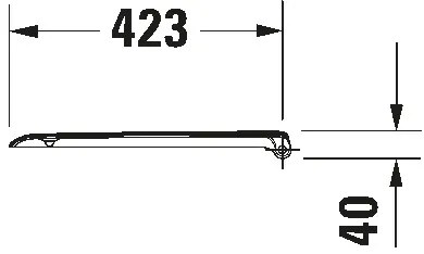 Duravit 67390099 - WC ülőke SoftClose D-CODE 35x43,8 cm fehér