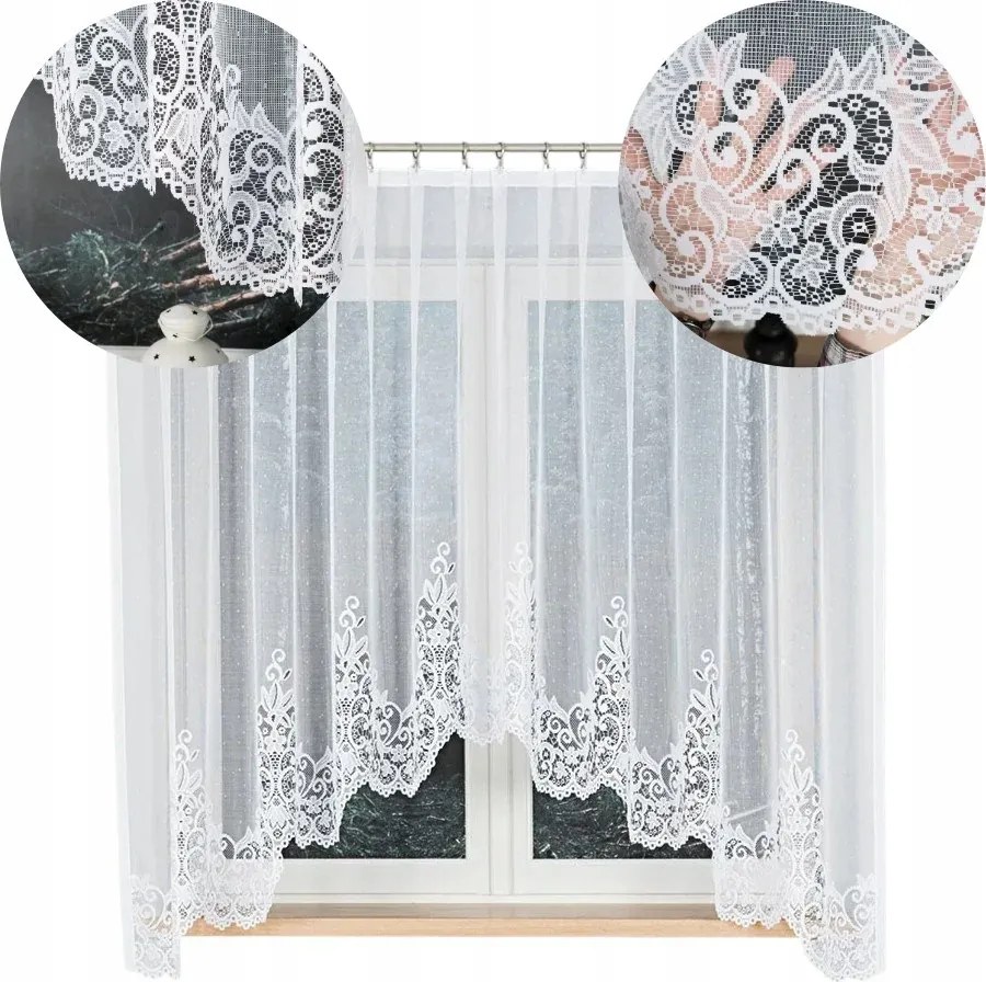 Jacquard Függöny Készen Áll A Szoba Nappalijára Ívvel 300x170cm