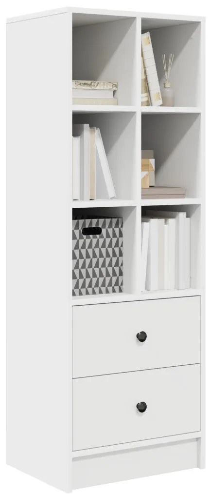 Magasfiú fiókkal Fehér 45.5 x 34 x 127 cm Faanyag