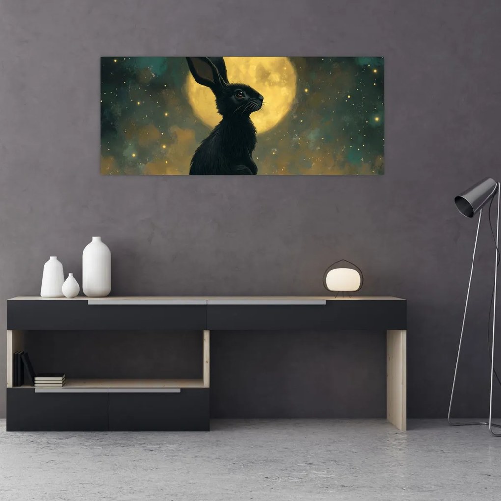 Kép - Nyúl és hold (120x50 cm)