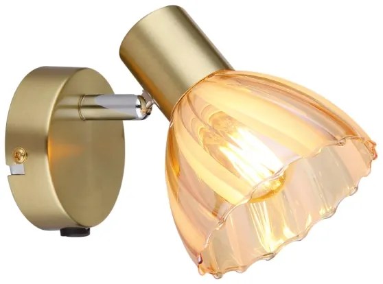 Globo 54315M-1 - Fali spotlámpa ZACHERY 1xE14/40W/230V arany