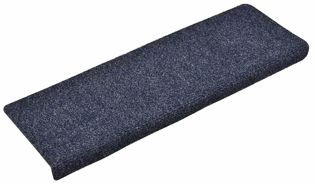 öntapadós lépcsőszőnyegek 30 db 65 x 21 x 4 cm kék téglalap alakú széllel