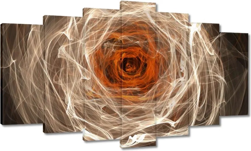 Festmények 140x80 Fraktál rózsa