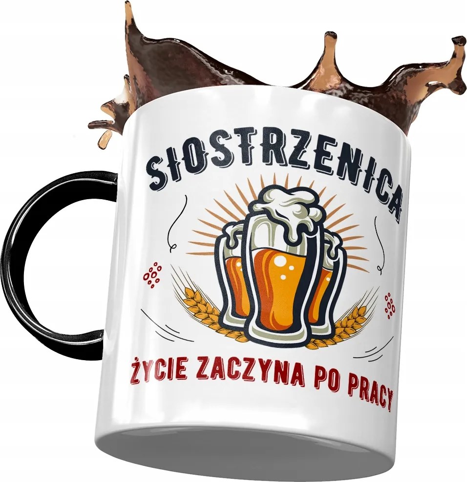 Fekete Bögre Unokahúgnak Születésnapra Ajándék Nyomtatott Fotóval