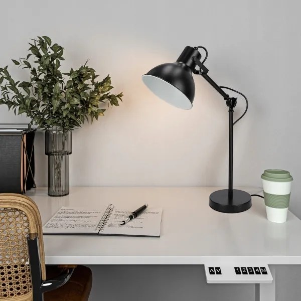 Asztali lámpa 1xE27/40W/230V fekete