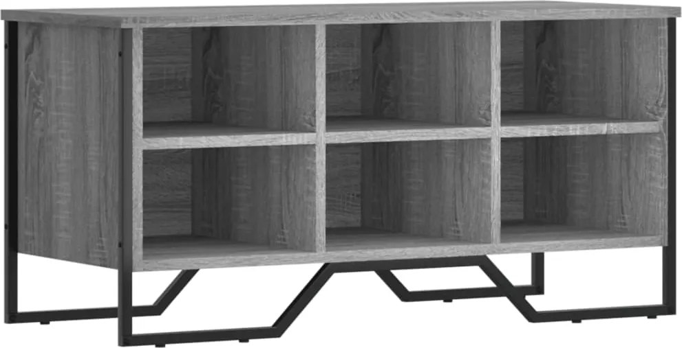 vidaXL szürke sonoma színű szerelt fa cipőszekrény 90 x 38 x 45,5 cm