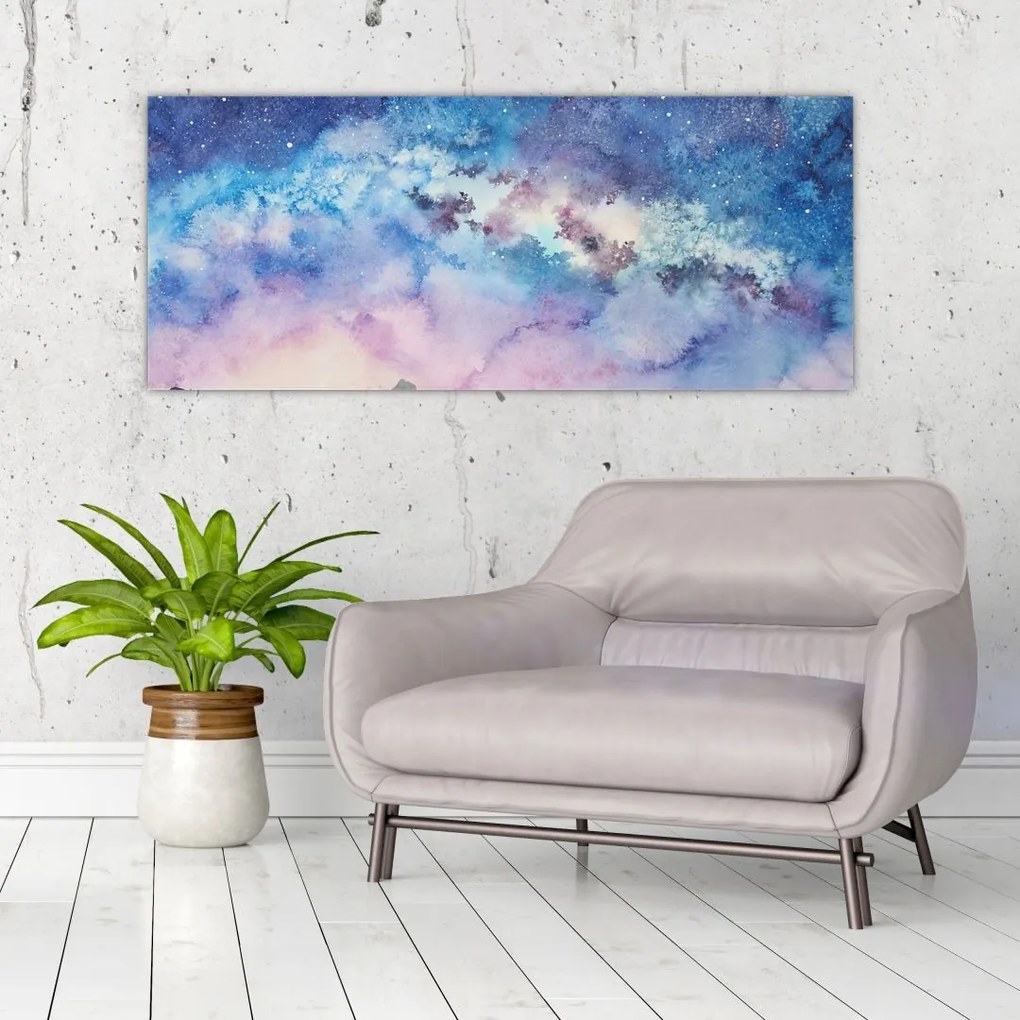 Kép - Milky Way, akvarell (120x50 cm)