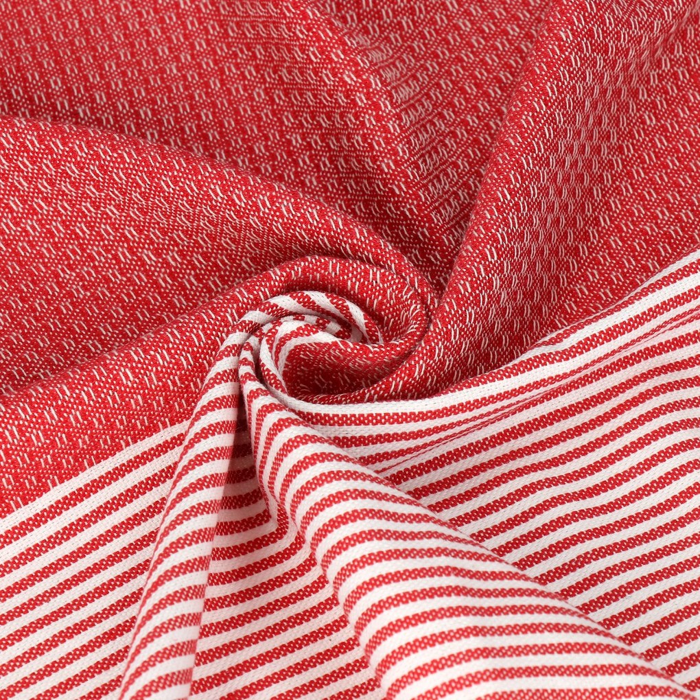Fouta Hamam strand pamut törölköző 100x200 Pareo Piros Nagy