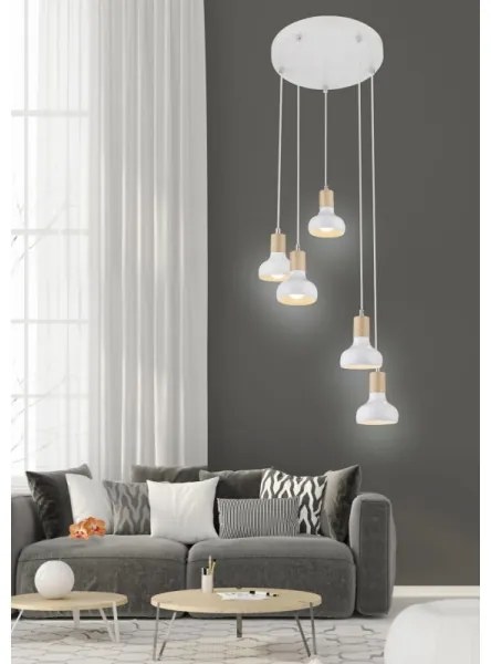 Csillár zsinóron PUERTO 5xE14/40W/230V