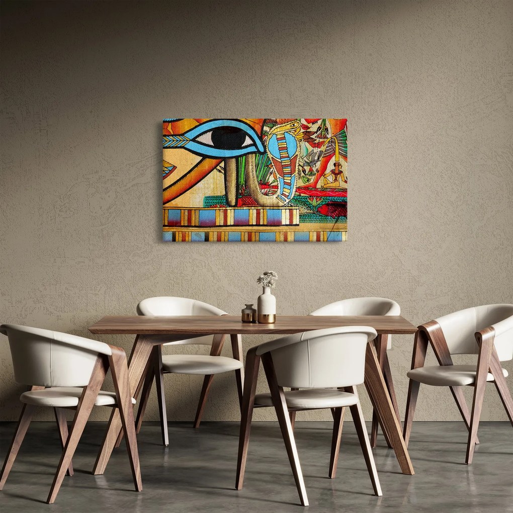 Egyiptomi motívumú kép (90x60 cm)