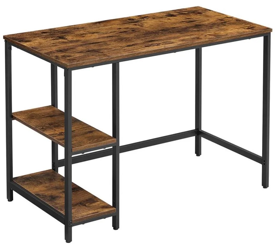 Íróasztal SOLEA – barna/fekete