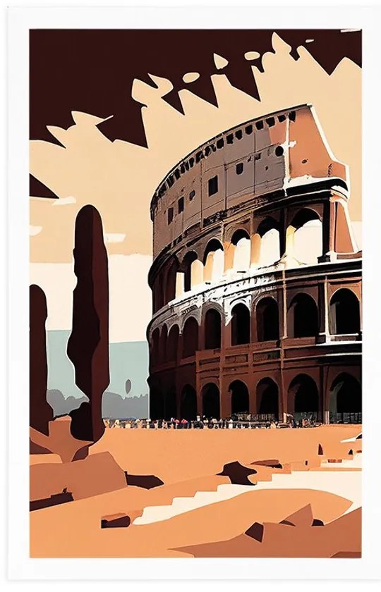 Poszter római Colosseum.