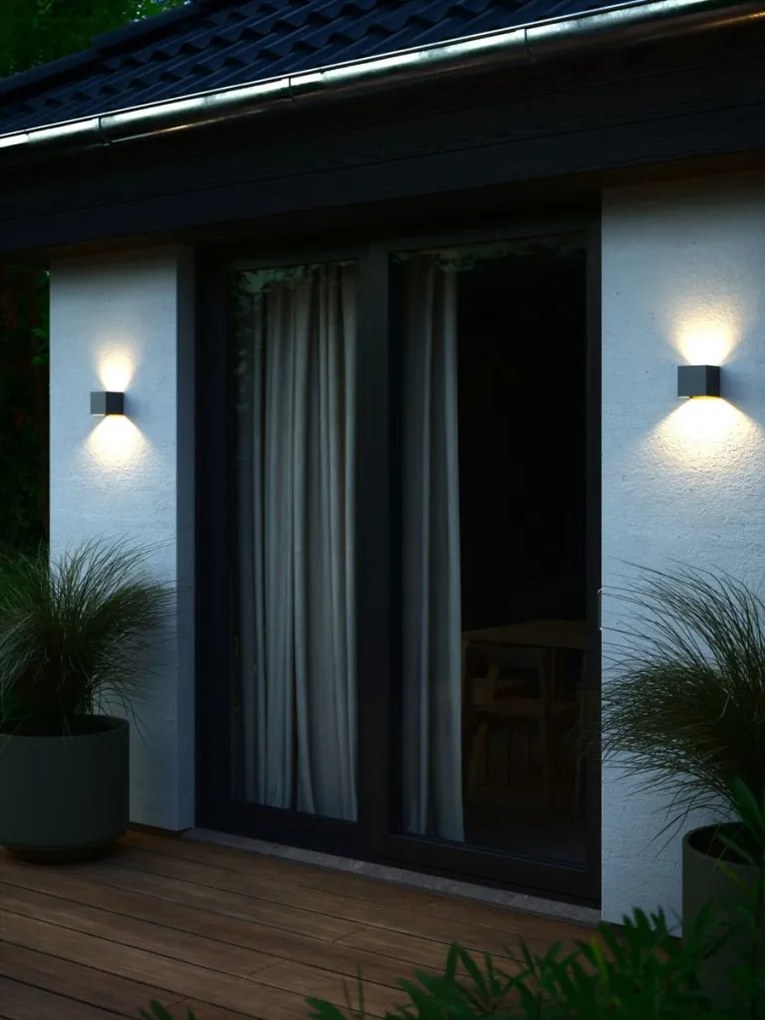 NORDLUX 2418331050 MILDA Modern Kültéri Fali Lámpa Antracit LED IP44