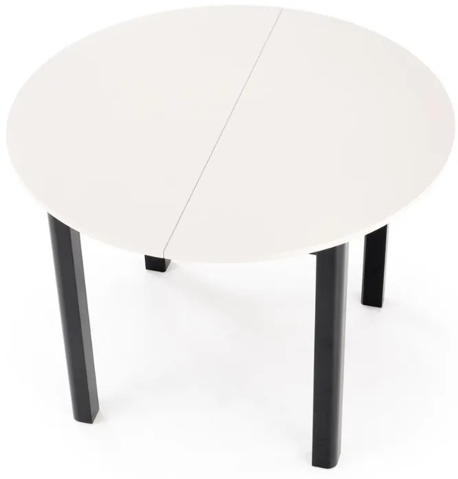 Ringo étkezőasztal kasmír/fekete 102-142cm