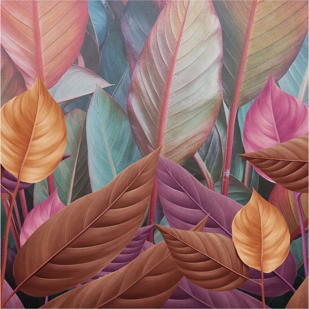 Fotótapéta Flizelin Dekoratív tapéta Színes levelek 250x250 Ragasztó