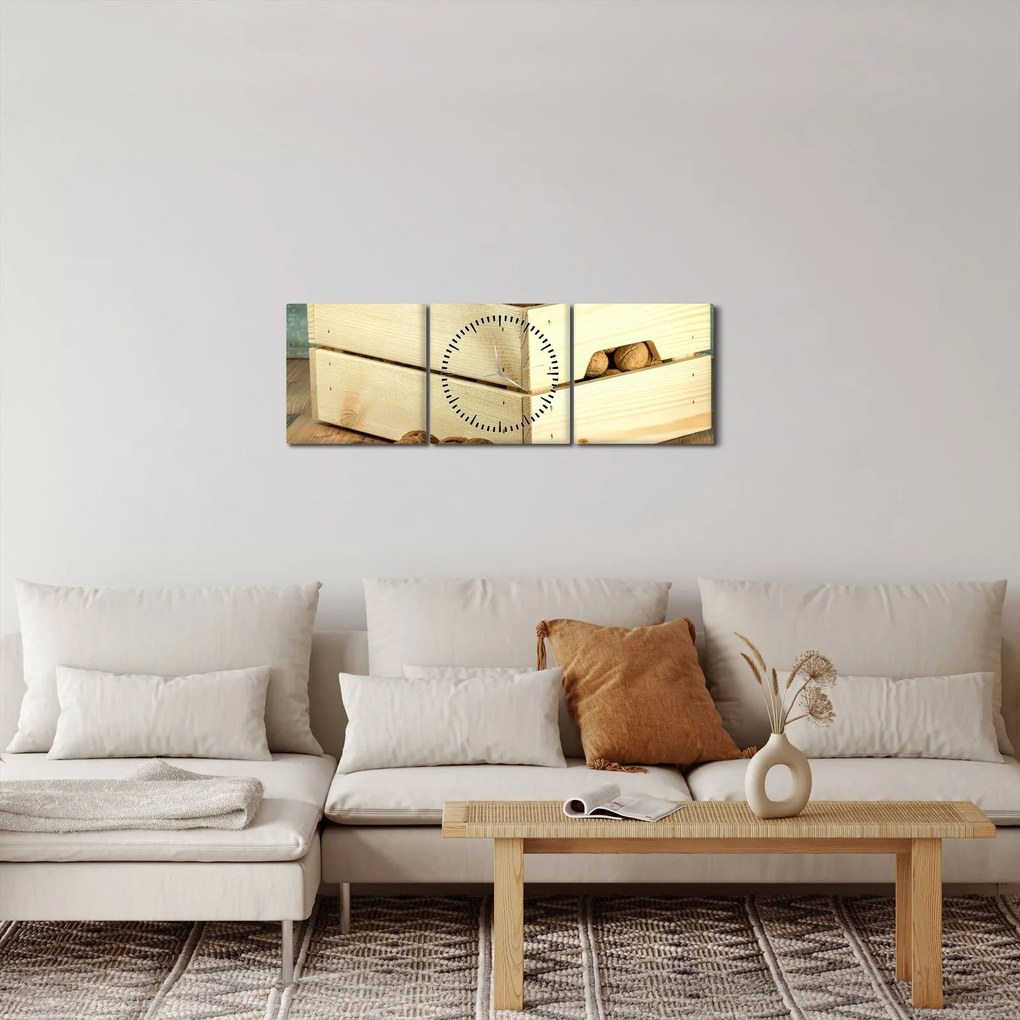 Kép - Őszi csendélet dióval (órával) (90x30 cm)