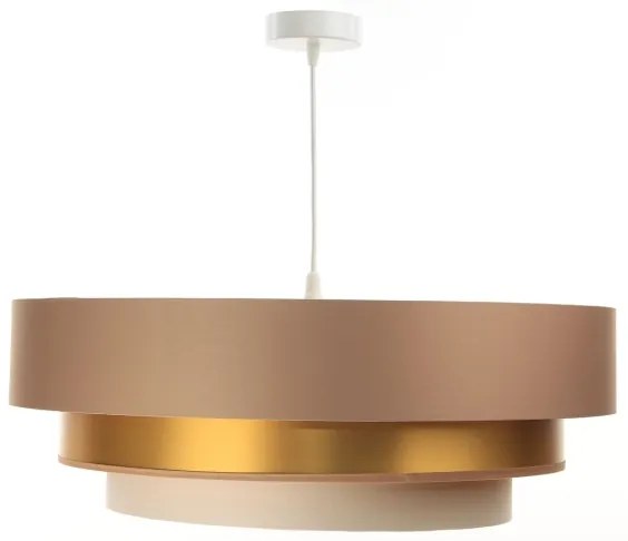 TRINITI lógcsillár 1xE27/60W/230V bézs/arany