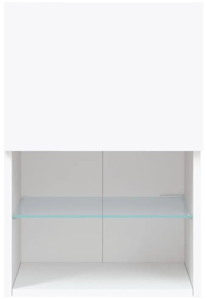 fehér TV-szekrény LED-lámpákkal 40,5x30x60 cm