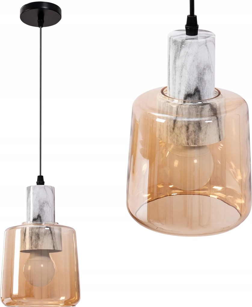 Függő Lámpa Üveg Modern Narancssárga