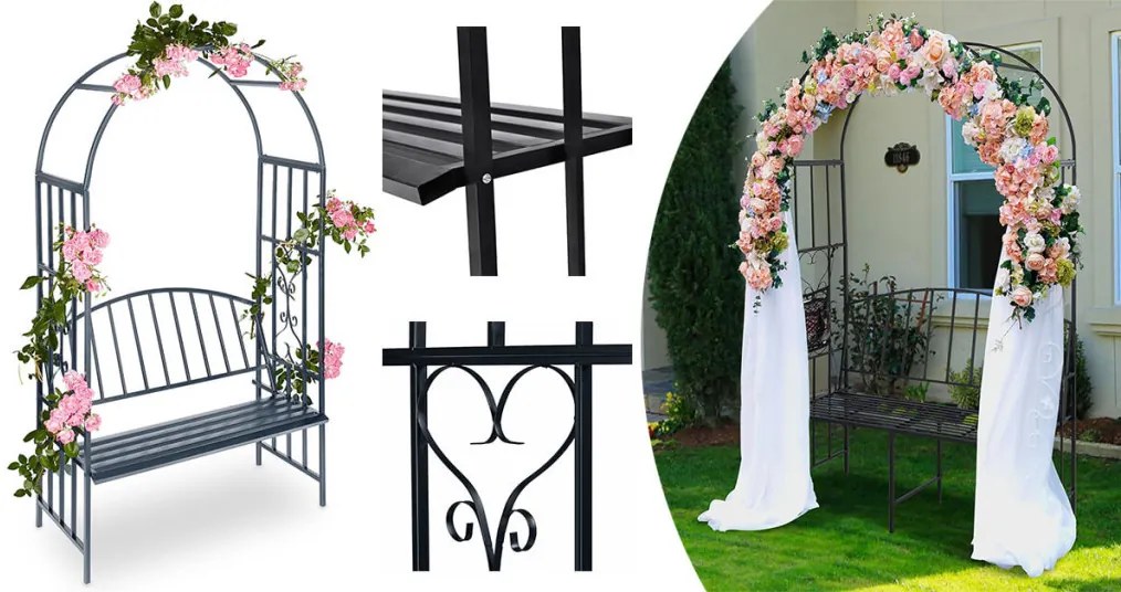 Rózsalugas paddal, fekete