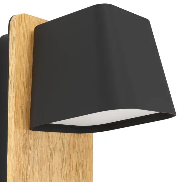 Eglo 390009 - Fali lámpa RUSCIO 1xE27/40W/230V fekete/barna