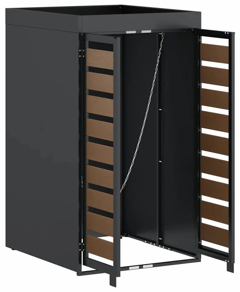 Hulladékgyűjtő tároló virágcserép tetővel 240L-es kukához