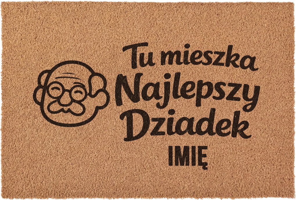 Lábtörlő Személyre szabott Nagypapa Napja Ajándék Kókusz 60x40