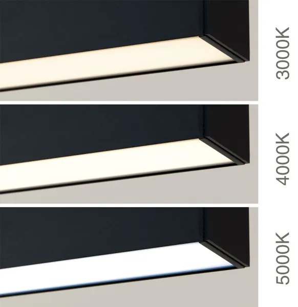 Orion - LED mennyezeti/függesztett lámpa 2 az 1-ben PALKKI LED/38W/230V 3000/4000/5000K fekete