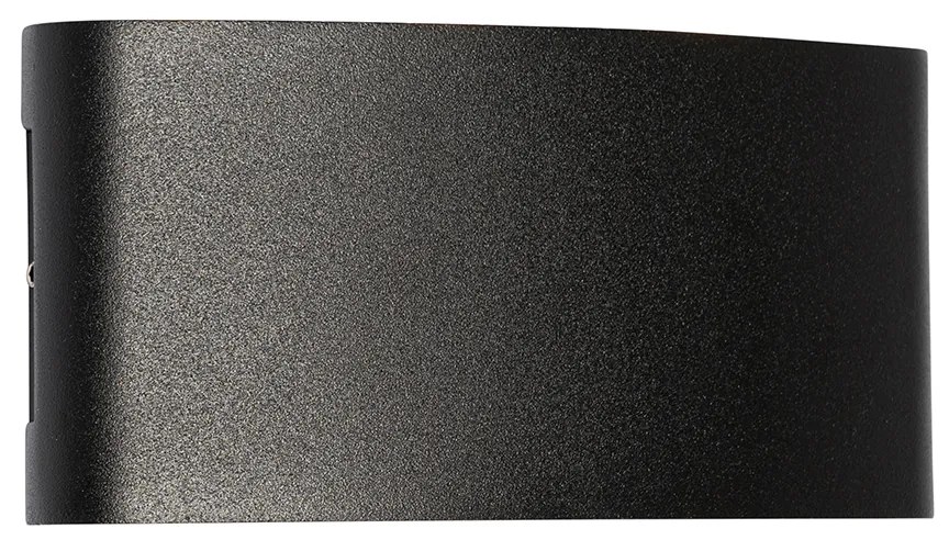 Kültéri fali lámpa fekete LED-del 6-lámpás IP54 - Silly