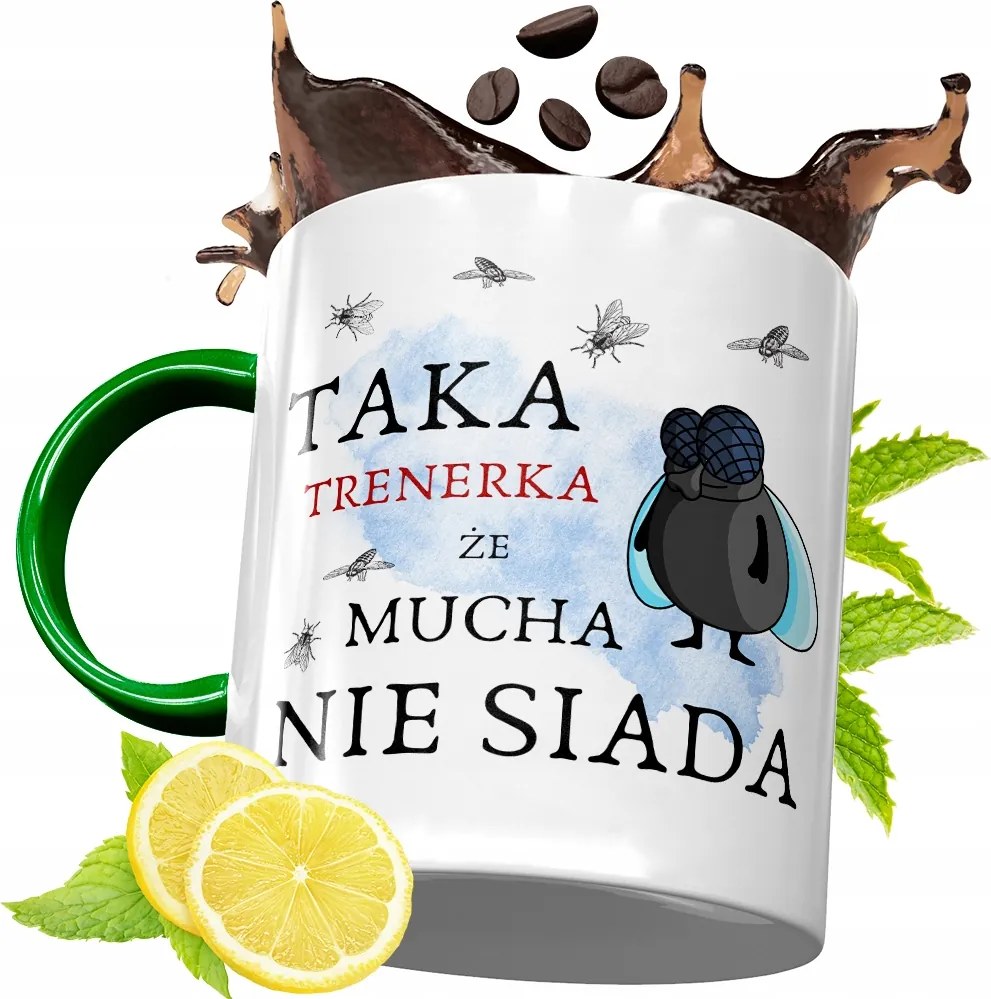 Zöld Bögre Edzőnek Ajándék, fényképes nyomattal