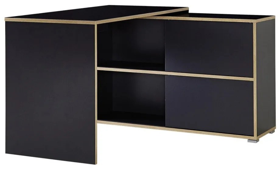 Íróasztal tölgyfa dekorral 120x120 cm Slide - Germania