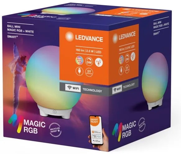 Ledvance - LED RGBW fényerőszabályozható asztali lámpa SMART+ MAGIC LED/2,5W/5V Wi-Fi