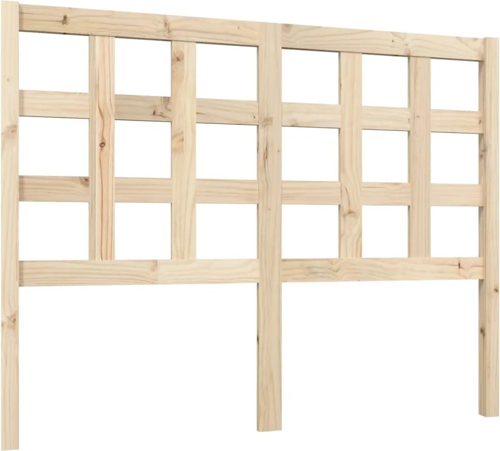 vidaXL tömör fenyőfa ágyfejtámla 125,5 x 4 x 100 cm