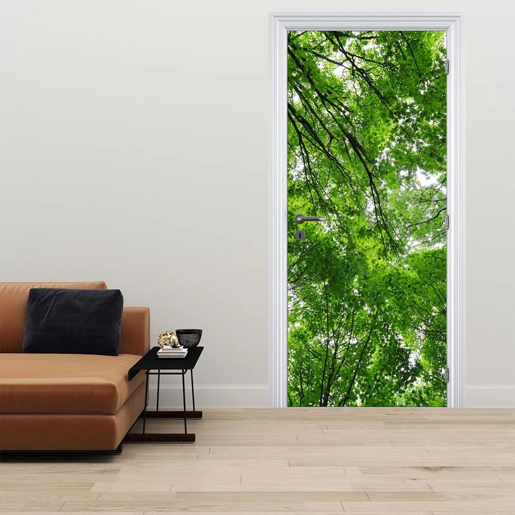 Fotótapéta ajtóra - Kilátás a fák tetejére (95x205cm)