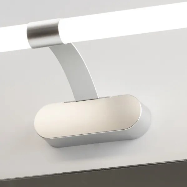 Brilagi - TUBEO LED fürdőszobai tükörvilágítás, 8 W, 230 V, 60 cm, IP44, ezüstszínű