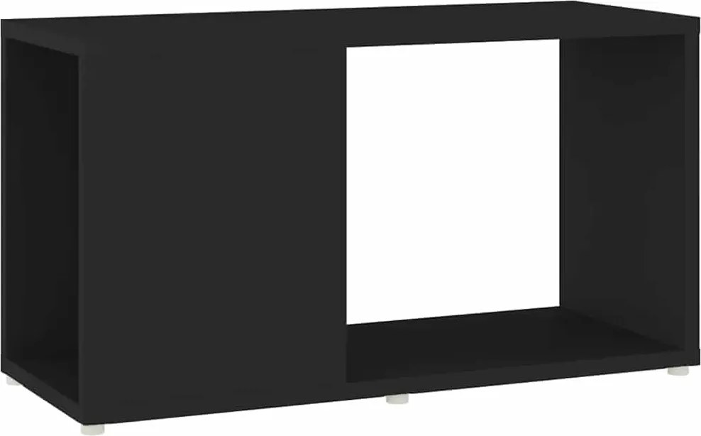 vidaXL fekete szerelt fa TV-szekrény 60 x 24 x 32 cm