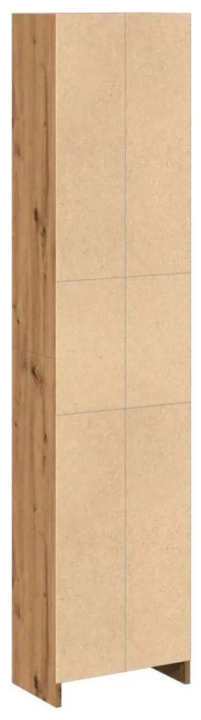kézműves tölgy szerelt fa könyvespolc 40 x 24 x 176 cm