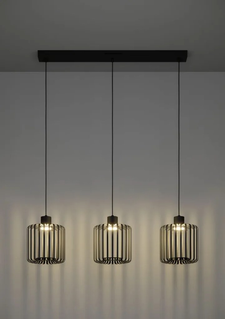 EGLO 900724 GINESTRONE Többágú Függesztett Lámpa Fehér, Fekete LED IP20