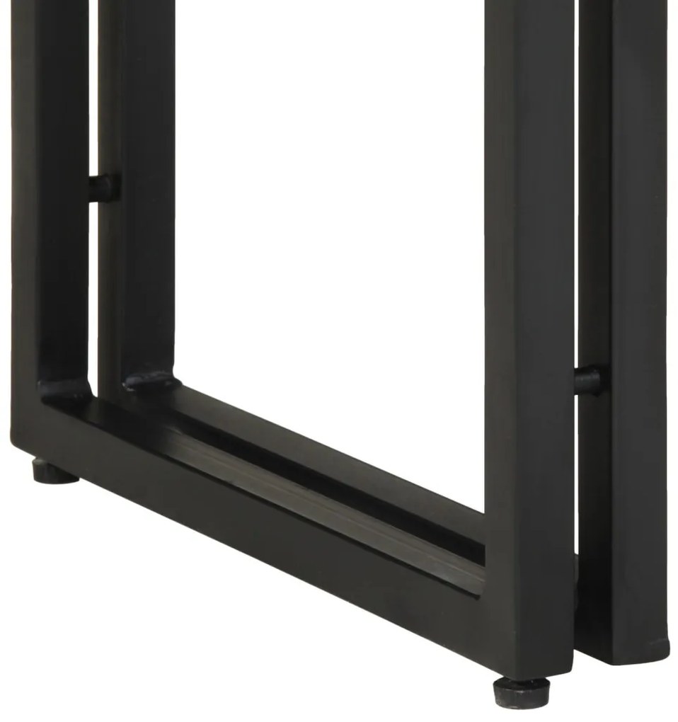 vidaXL Konzolasztal fiókkal Barna 120 x 33 x 75 cm tömör akácfa