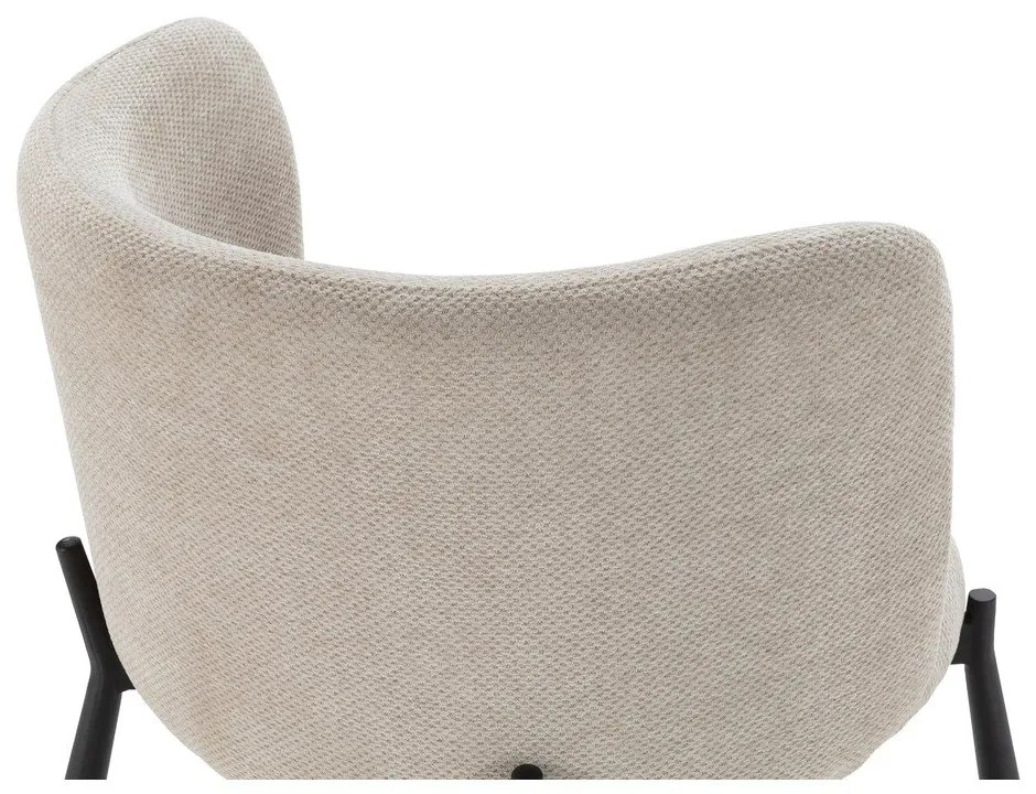 Bézs kárpitozott étkezőfotel szett 2 db-os Ginny – MOME